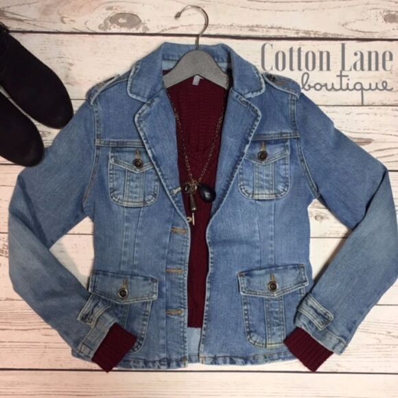 Vintage Denim Jean Jacket - Picture 1 of 7